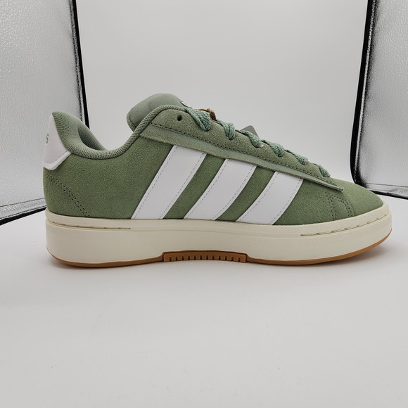 Adidas Grand Court Alpha‎ Shoes Womens 9 Silver Green Sneaker JR3143 NEW in Box - Picture 3 of 12